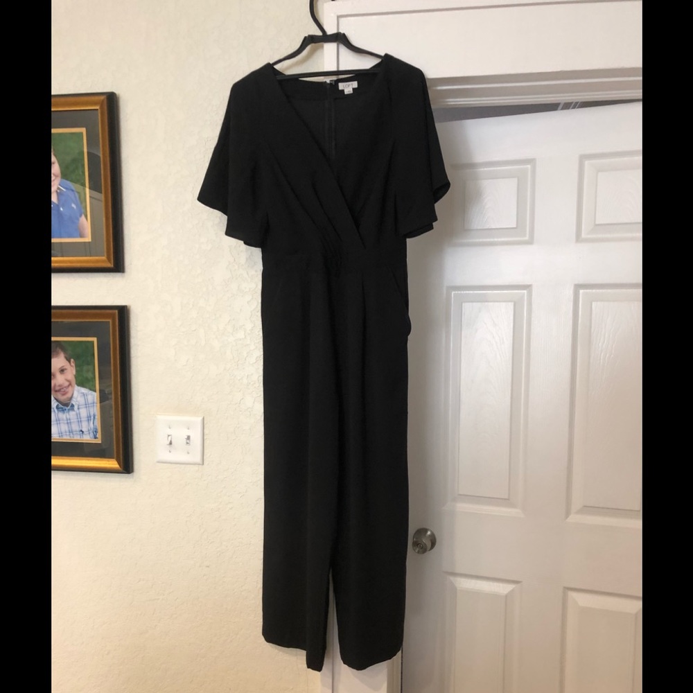Loft black jumpsuit nwot